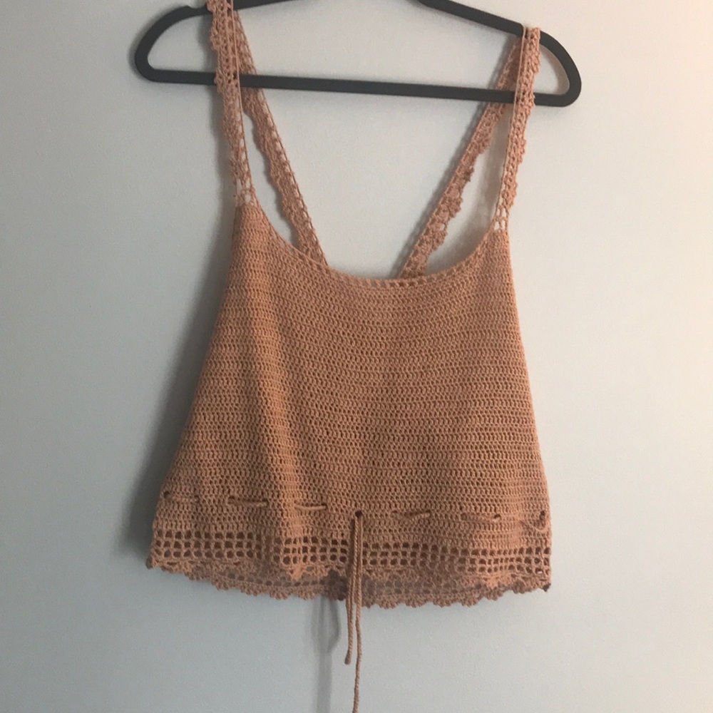 COPY - Blush boho crop top